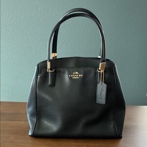 Coach Black Leather Satchel